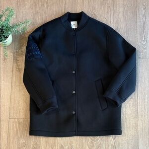 SUPERSOFT ATHLEISURE BLACK BOMBER STYLE JACKET SIZE SMALL BY LOS ANGELES PROJECT